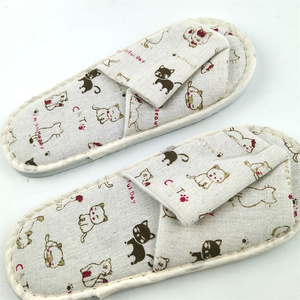 Pantoufles d'hôtel jetables blanches personnalisées Fabricants - Product Image 4