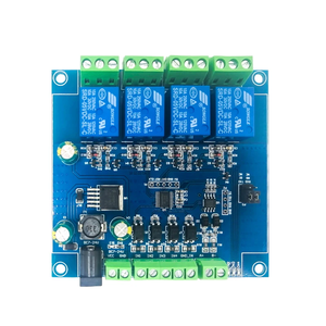 <strong>Modbus</strong> RTU 7-24V Anti-reverse Relay <strong>Module</strong> RS485/TTL 4 Channel 485 Switch <strong>Input</strong> 4 Way Optical Coupler 12V <strong>Output</strong> for Android - Product Image 1