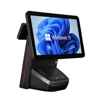 Fenêtre/android 15.6 pouces pos Terminal Machine caisse enregistreuse pour pharmacie restaurant supermarché tout en un POS machine