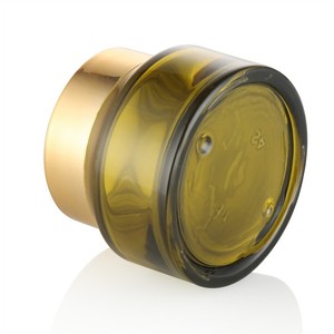 Bocaux en verre vert personnalisés avec couvercles en or, 15ml, 30ml, 50ml, 100ml, fabricant, vente en gros - Product Image 3