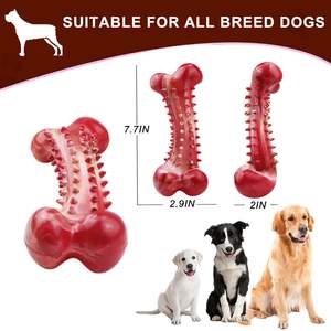 <span class=keywords><strong>Huesos</strong></span> masticables para perros para masticadores agresivos, juguetes duraderos para masticar perros <span class=keywords><strong>de</strong></span> raza grande con sabor a carne <span class=keywords><strong>de</strong></span> res real, juguetes para perros resistentes casi indestructibles - Product Image 3