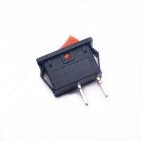 Interrupteur à bascule rouge KCD3 6A 250V, 2 broches T85 1E4, prix usine
