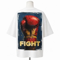 T-shirt unisexe pour homme, 300 GSM, surdimensionné, lourd, impression personnalisée, uni, blanc, de haute qualité, 100% coton
