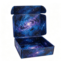 Boîtes d'expédition en carton ondulé écologiques imprimées sur mesure avec impression de logo style peinture à l'huile pour l'emballage e-commerce
