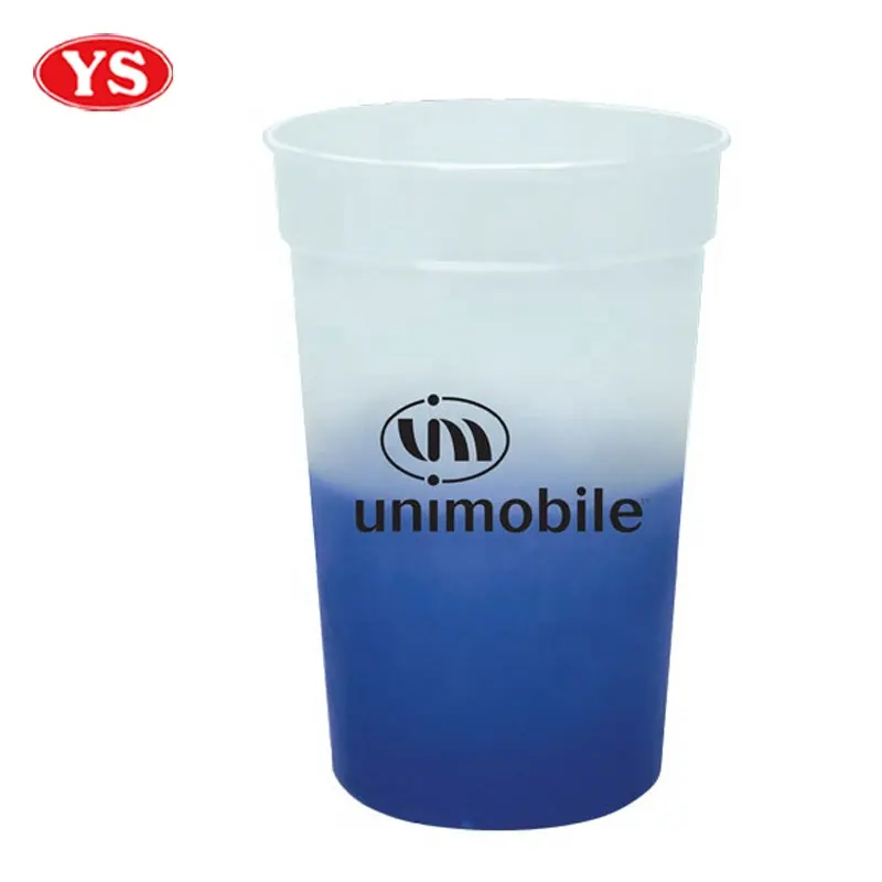 Tùy Chỉnh 16Oz. Cốc Nhựa Đổi Màu Có In Ấn