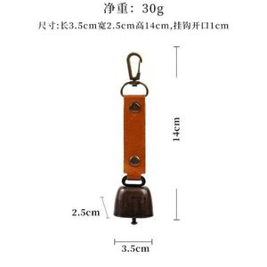 Expédition rapide, cloche en cuir PU avec silencieux magnétique et mousqueton pour dissuasion des ours, cadeaux de bienvenue et décoration de camping - Product Image 6