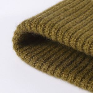 Wholesale Luxury 100% Wool Women's Beanie Cap Solid Colour Knitted Winter <b>Hat</b> <b>for</b> Travel - Product Image 6