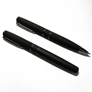 High Quality Stainless Steel Custom Logo School Student Tip 0.5 Mm Luxury Roller Pen