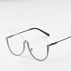 <span class=keywords><strong>Gafas</strong></span> <span class=keywords><strong>sin</strong></span> montura, media montura, microscopio de luz plana, montura grande, <span class=keywords><strong>gafas</strong></span> de sol para hombre y <span class=keywords><strong>mujer</strong></span> - Product Image 2