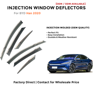 แผ่นบังลมข้างประตูรถยนต์ สำหรับ BYD Han 2020 อุปกรณ์ตกแต่งรถยนต์ - Product Image 2