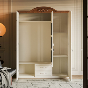 Tủ quần áo hiện đại với Gương tủ quần áo bằng gỗ kiểu Pháp với ngăn kéo để lưu trữ quần áo đồ nội thất phòng ngủ tủ quần áo - Product Image 4