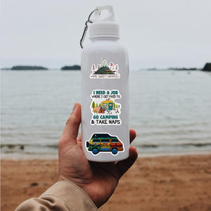 Pegatinas troqueladas impermeables con impresión personalizada, pegatinas de PVC de vinilo brillante resistente a la intemperie - Product Image 3