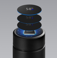 Kingze, vaso aislado de acero inoxidable personalizado, pantalla Led, Control de temperatura, botella de agua inteligente de 500ml