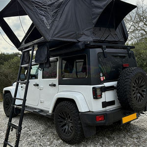 Carpa de Techo Rígida para Automóvil, Impermeable, con Escalera, para 2-4 Personas, con Carcasa de Aluminio, para Acampar al Aire Libre - Product Image 6