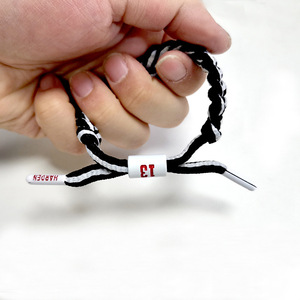 Harden Nets Team Bracelet Black And White <b>Braided</b> Couple Style Jewelry <b>Accessory</b> - Product Image 1