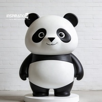 Ornement d'animal de dessin animé imprimé en 3D, statue en résine peinte à la main pour la décoration de la maison et du jardin, art animalier de dessin animé imprimé en 3D