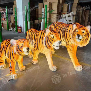 ไฟตกแต่งสวนรูปเสือเรซิ่นเหมือนจริง พร้อมไฟ LED กันน้ำ IP65 สำหรับตกแต่งวันปีใหม่ วันคริสต์มาส ใช้กลางแจ้ง - Product Image 2