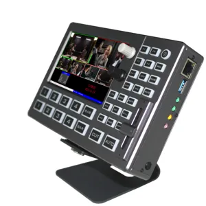 Device Well HDS8101 5 "Bildschirm PIP 4-CH OBS Vmix Live-Produktion HD-Video mischer