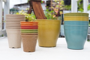 Pioneera 9CM Öko-Faser Pflanzentöpfe Wachstumstöpfe Blumentöpfe Innen-Pflanzgefäße für Haus & Garten - Product Image 4