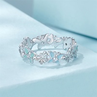Youchuang personnalisé fin 2024 été jointures dames anneau en vrac délicat à la mode cubique zircone argent s925 émail papillon anneaux