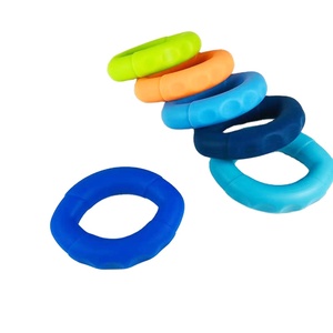 Agarraderas de Entrenamiento de Fuerza para Gimnasio, Anillo de Silicona con Forma de Oliva para Fortalecer las Manos - Product Image 1