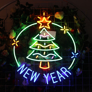 Alta calidad al por mayor <span class=keywords><strong>Feliz</strong></span> Año Nuevo personalizado Led neón signo luz <span class=keywords><strong>Feliz</strong></span> <span class=keywords><strong>Navidad</strong></span> neón signo <span class=keywords><strong>letras</strong></span> para la decoración de la barra del hogar - Product Image 2