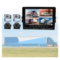 Système de caméra de recul pour véhicule de sécurité, kit de recul pour camion et camping-car, écran de moniteur de voiture 9 pouces, DVR robuste 4 canaux