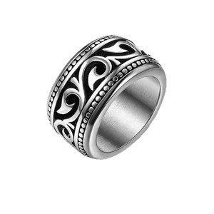 Juego de Anillos de Compromiso y Aniversario de Acero Inoxidable para Hombre y Mujer, con Caja de Anillos Variados - Product Image 6