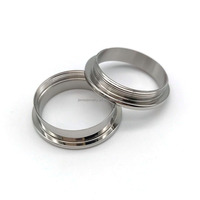 Hand crafts Work Austauschbare Ring basis Reines Titan 2-teilige Kanal ring rohlinge mit Schraube