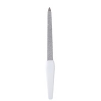 Kit de limes à ongles double face en acier inoxydable et saphir, grain 80-240, outil de manucure de luxe pour élimination des peaux mortes et polissage, idéal pour salon de beauté