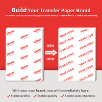 Lot de 100 feuilles de papier de transfert de chaleur laser longue durée de haute qualité pour stylos et surfaces dures