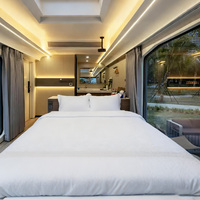 Maison préfabriquée modulaire en acier personnalisable pour hôtel, utilisation de l'espace optimisée, 28
