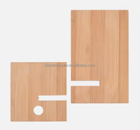 Support de téléphone et tablette en bois de bambou, écologique, pour bureau, finition polie, 14x7.8cm, MOQ 100, pour les fêtes