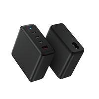 Pengisi Daya Cepat Dual-Port Gallium Nitride 100W USB-C/USB-A Berkualitas Tinggi untuk Tablet, Ponsel, Laptop 220V EPR