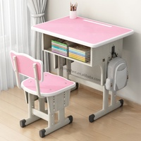 Mobilier scolaire pratique au design moderne-Fonction de levage Bureau d'école Chaises confortables Bureau à domicile Appartement Utilisation au supermarché