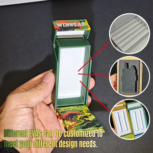 Boîte de cartouches Push Forward Lock, fabrication sur mesure, réutilisable, revêtement UV, carton rigide résistant aux enfants, emballage pour stylo de 1g - Product Image 1