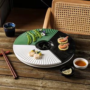 Assiette en porcelaine de Style japonais, Plate, en forme de rétro, vente en gros, 11 pouces, nouveau produit <span class=keywords><strong>2022</strong></span> - Product Image 2