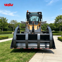 Mesin Diesel Euro5/EPA Berkualitas Tinggi, Backhoe Loader 4x4 yang Dapat Dilepas dengan Front Loader Bermomentum Beban Tinggi untuk Konstruksi & Pertanian