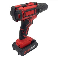 Perceuse électrique professionnelle industrielle 21V avec moteur sans balais, batterie au lithium, kit de perceuse avec boîte à outils pour le bricolage à domicile