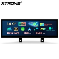 XTRONS 14,9 Zoll Android Autobildschirm für BMW 3er / 4er Serie M3 M4 NBT RHD Octa-Core Global 4G LTE 4+64GB 2560x720P Touchscreen