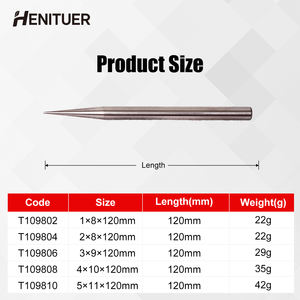 HENITUER T1098 Outils en titane non magnétiques, goupille de centrage en titane, barillet droit, adapté aux domaines domestique, médical et aéronautique - Product Image 5