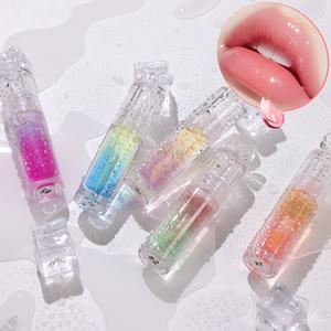 Bálsamo labial transfronterizo con logotipo personalizado, aceite labial de doble Color único, sabor a fruta, aceite brillante vegano Libre de crueldad para labios - Product Image 1