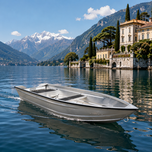 Nouveau <span class=keywords><strong>bateau</strong></span> à coque en V en aluminium 12 pieds/14 pieds/16 pieds Capacité de flottation 105 kg/167 kg/362 kg 4-6 passagers Certifié CE Pêche en lac et rivière Utilitaire - Product Image 1