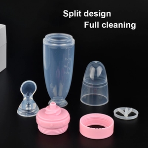 <span class=keywords><strong>Biberon</strong></span> d'alimentation pour bébé 90 ml en silicone avec cuillère doseuse, distributeur de nourriture solide pour nouveau-né - Product Image 6