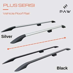 Barres de toit en aluminium pour Ford Courier Van 2022 et plus, argent noir - Product Image 5