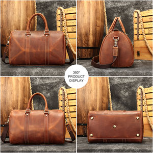 Borsone da Viaggio MARRANT in Pelle Pieno Fiore Borsa Weekend Ventiquattrore Borsone in Pelle Borsa da Viaggio in Vera Pelle da Uomo - Product Image 4