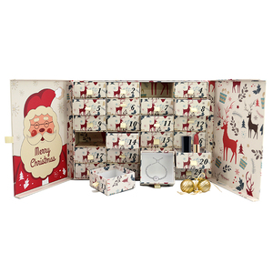 Boîte cadeau <span class=keywords><strong>calendrier</strong></span> de <span class=keywords><strong>l</strong></span>'<span class=keywords><strong>avent</strong></span> en carton gaufré écologique fabriquée en usine, avec revêtement UV et pelliculage mat, structure rigide pour cadre <span class=keywords><strong>photo</strong></span> - Product Image 6