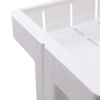 Étagères de rangement en aluminium pour cuisine, salon, 3 niveaux, maille chariot d'organisation, avec roues détachables