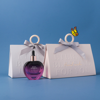 Sac cadeau de luxe en papier Bravo avec poignée, boîtes d'emballage pliables élégantes et gaufrées pour mariage, salon, spa, marque de start-up