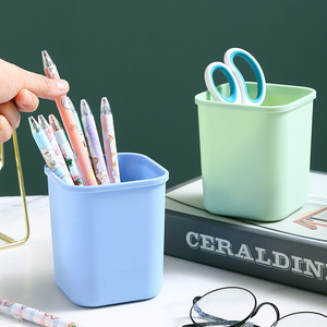 Rectangular Plastic Storage <b>Bin</b> Stackable Desktop Organizer For Office School Supplies Home Kitchen Use Blue Pink Cyan Colors - Product Image 4